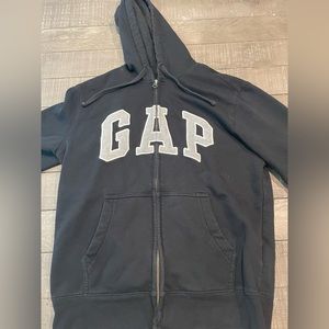 Mens Gap Size Small Black Zip Up
